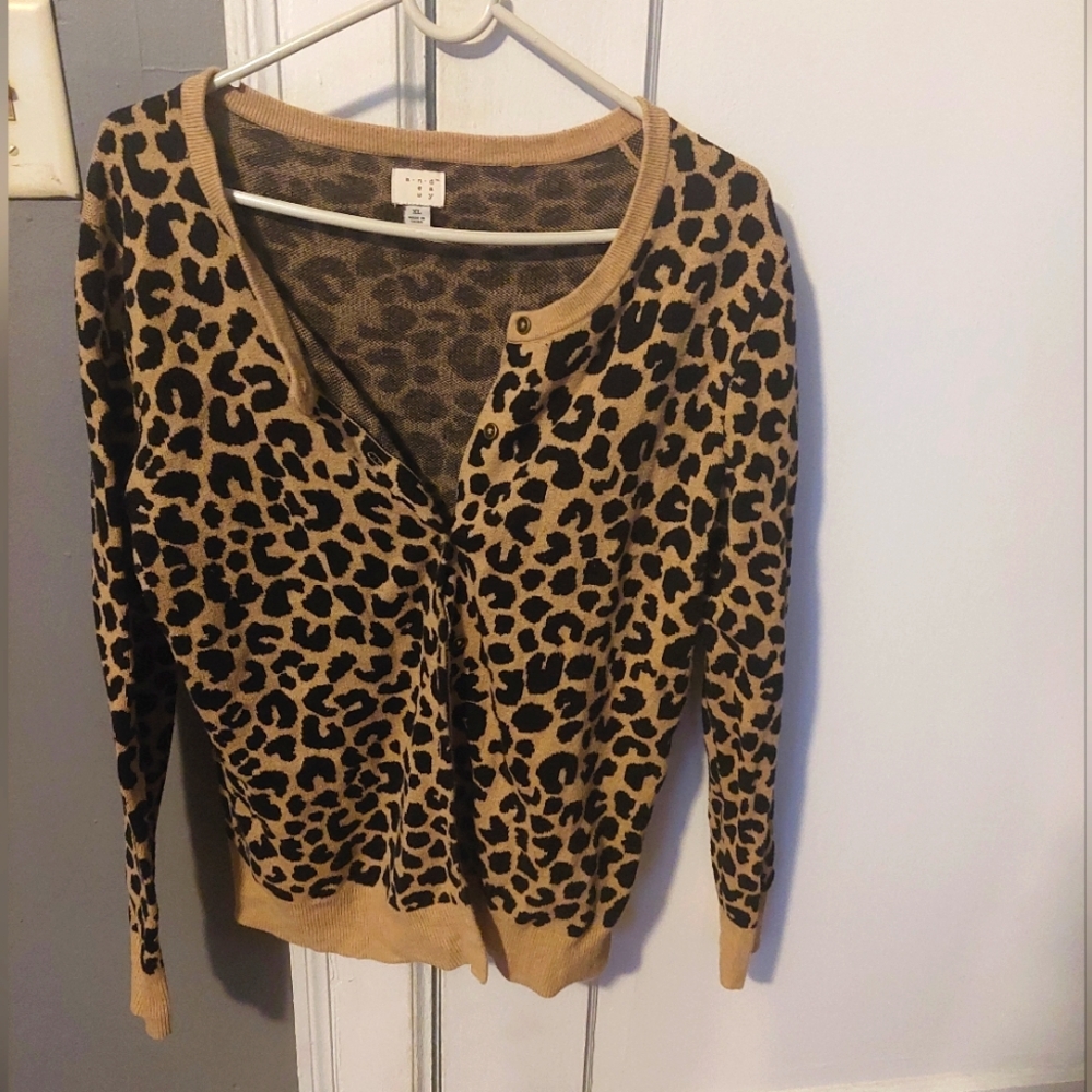Cardigan animal print